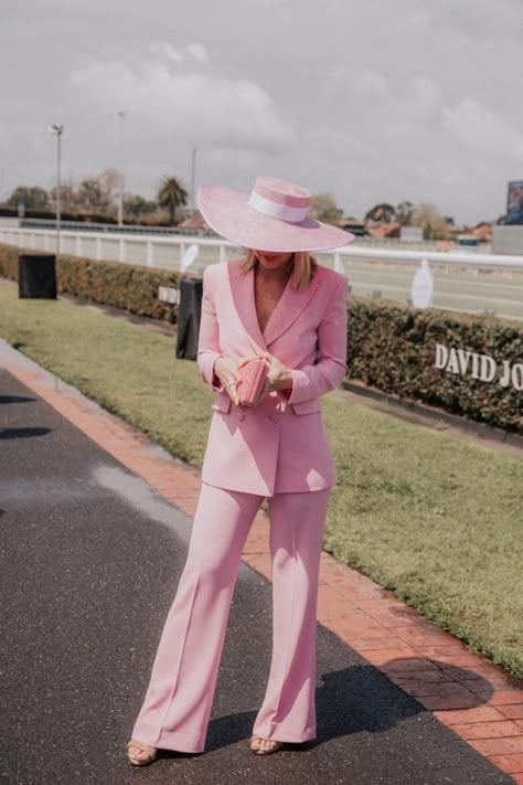 Pink Races Outfit, Aintree Races Fashion, Pink Kentucky Derby Outfit, Melbourne Cup Fashion 2023, Race Day Outfits Australia, Kentucky Derby Outfit For Women Classy, Day At The Races Outfit, The Races Outfit, Ladies Day At The Races Outfit