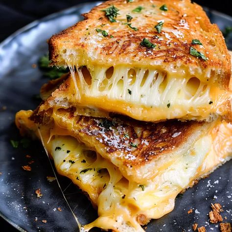 The Best Parmesan Crusted Grilled Cheese Sandwich Recipe - sandyrecipes.com Parmesan Crusted Grilled Cheese, Grilled Cheese Dinner Ideas, Parmesan Sandwich, Grilled Cheese Recipes Bacon, Baked Grilled Cheese Sandwich, Sheet Pan Grilled Cheese, Best Cheese For Grilled Cheese, Openface Sandwich Ideas, Parmesan Cheese Recipes