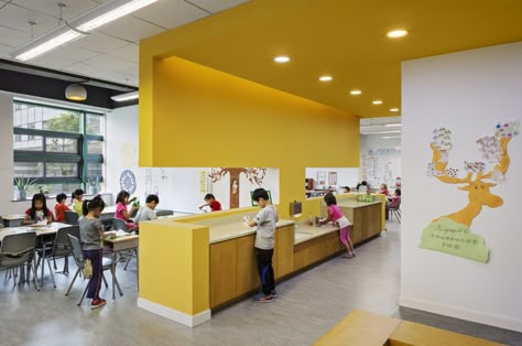 Gallery of 12 Projects Win 2017 AIA Education Facility Design Awards - 60 Cafeteria Design, Educational Architecture, Kindergarten Interior, Classroom Interior, Chengdu China, School Interior, School Cafeteria, Education Architecture, Education Design