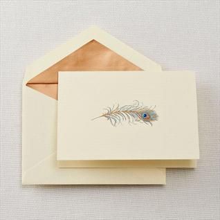 Usps Stamps, Feather Cards, Conference Ideas, Correspondence Cards, Peacock Theme, Fine Stationery, Stationary Paper, Copper Wedding, Beautiful Stationery