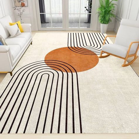 Amazon.com: Abstract Nordic Boho Sun Area Rug, Modern Mid-Century Geometry Indoor Rug, Non-Slip Washable Easy Clean Low Pile Foldable Festival Decor Carpet for Bedroom Living Room Nursery Entryway 5x8ft : Home & Kitchen Nordic Boho, Carpet For Bedroom, Living Room Nursery, Casual Decor, Festival Decor, Boho Sun, Boho Area Rug, Modern Mid Century, Area Rug Sizes