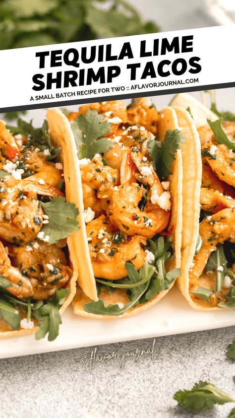 Tequila Lime Shrimp Tacos for Two Pioneer Woman Cajun Tequila Shrimp, Shrimp Taco Seasoning, Tequila Shrimp, Margarita Shrimp, Lime Shrimp Tacos, Cilantro Lime Shrimp Tacos, Tequila Lime Shrimp, Lime Shrimp Recipes, Shrimp Marinade