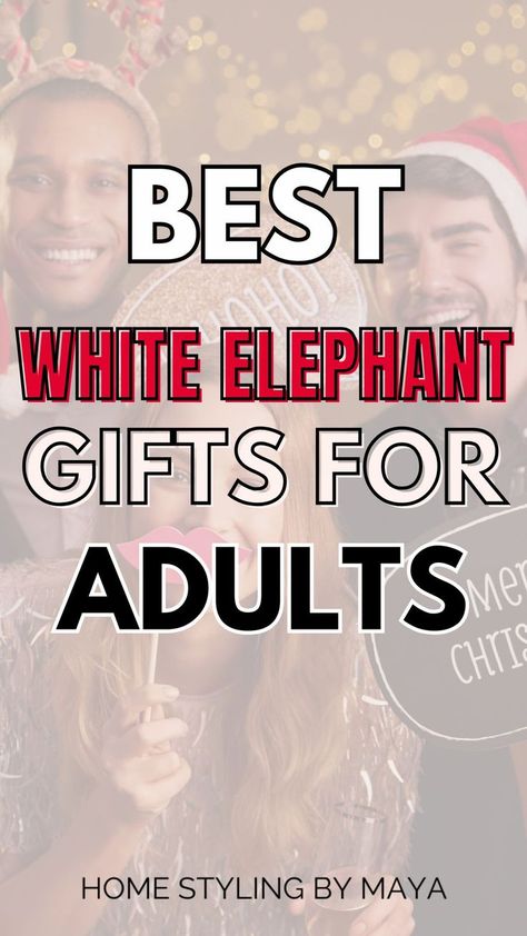 white elephant gift ideas, white elephant gifts for adults Xmas White Elephant Gifts, Best Thoughtful Gifts, Perfect White Elephant Gift, White Elephant Gender Neutral Gifts, Liquor White Elephant Gifts, White Elephant Gift Ideas Alcohol, Dirty White Elephant Gifts, Christmas White Elephant Gifts Ideas, Adult White Elephant Gift Ideas