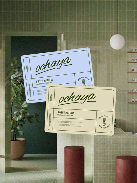 Introducing Ochaya! A Tokyo based tea brand with the most adorable hand illustrated logo😍 This is a very different style from our usual work and we just LOVE how it turned out 🤍 The slight retro vibes mixed with custom drawn type is PERFECT 💚 Tea Shop Branding, Matcha Branding Design, Logo With Hands, Tea Branding Design, Retro Branding Design, Tea Brand Design, Tea Branding, Illustrated Logo, Retro Branding