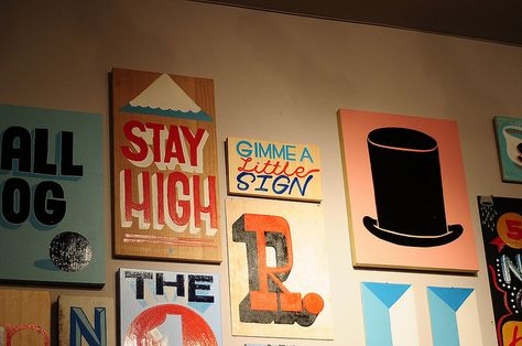 Brenton Wood, Jesse Brown, Type Specimen, Stay High, Sign Painting, Graphic Designing, Hand Painted Signs, Studio Space, Painted Signs