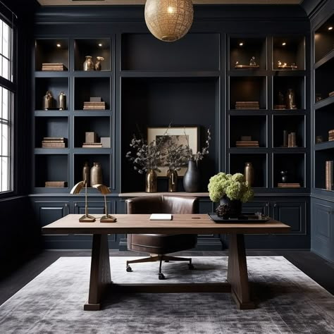 Masculine Home Office, Home Wine Bar, Office Makeover, Office Inspo, Inviting Home, Home Office Ideas, Office Inspiration, Office Interior Design, My Office