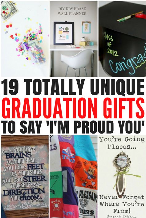 Looking for the perfect unique graduation gifts for your special someone? We’ve rounded up 19 unique gift ideas to help do just that. Whether you’re looking for graduation gifts for high school, college, or university graduations, for girls, for guys, for your son or daughter, or even for your best friend or boyfriend, this gift guide will help you say ‘congratulations!’ and ‘I love you!’ all at the same time. We’ve even included a few DIY ideas to add a personal touch. Graduation Gifts For High School, Creative Graduation Gifts, Meaningful Graduation Gifts, Senior Graduation Gifts, Graduation Gifts For Guys, College Grad Gifts, Diy Graduation Gifts, Best Graduation Gifts, Unique Graduation Gifts