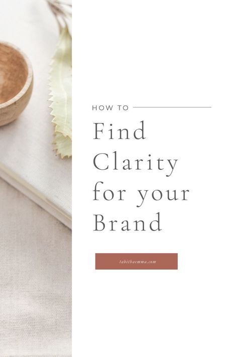 How to find brand clarity. Gain clarity for your creative brand. The mistakes to avoid when branding your business. Get clarity for your message, your audience and what you want to communicate for a stronger brand identity. #branding Brand Clarity, What Is Brand Identity, Personal Branding Identity, Building A Personal Brand, Branding Process, Identity Branding, Visual Identity Design, Brand Color Palette, Visual Branding