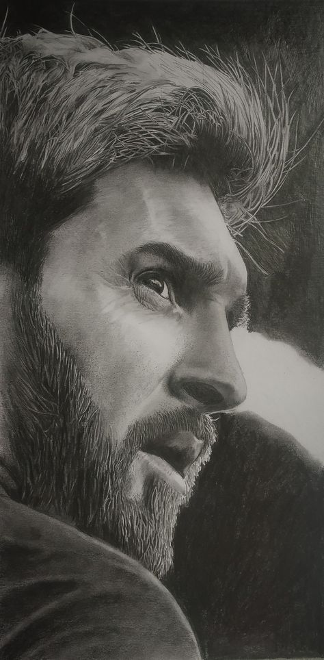 Graphite Pencil Drawings Portraits, Messi Sketch Pencil, Messi Drawing Sketches, Messi Portrait Drawing, Messi Drawing Pencil, Messi Art Drawing, Lionel Messi Drawing, Drawing Messi, Messi Sketch