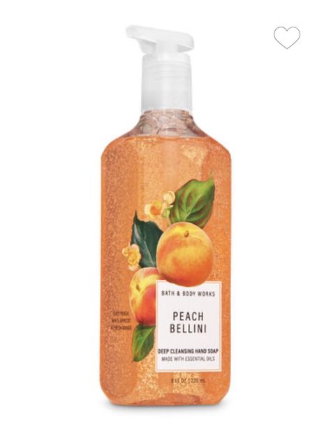 Peach Bellini, Bath Gel, Gel Designs, White Barn, Fruit Design, Cinnamon Roll, Clean Hands, Bellini, Deep Cleansing