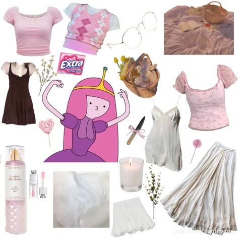 Adventure Time Inspired Outfits, Bubblegum Outfits, Adventure Time Outfits, Princess Bubblegum Outfits, Adventure Time Clothes, Enby Outfits, Princess Inspired Outfits, Couple Inspo, Marceline And Bubblegum