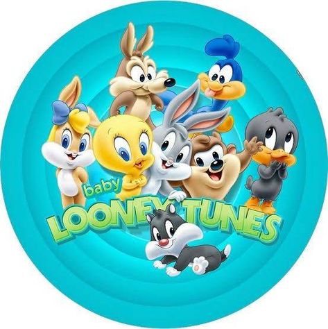 Looney Tunes Party, Looney Tunes Space Jam, Looney Tunes Wallpaper, Carnival Birthday Party Theme, Baby Looney Tunes, Baby Logo, Looney Tunes Characters, Looney Tunes Cartoons, Baby Shawer