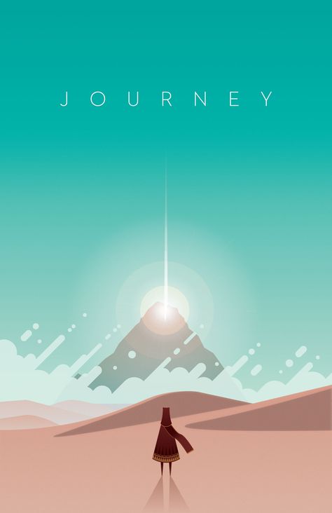 Journey Wallpaper, Flat Design Poster, Flat Design Illustration, Game Inspiration, Landscape Illustration, Illustrations And Posters, Illustration Vector, Flat Design, Metropolis