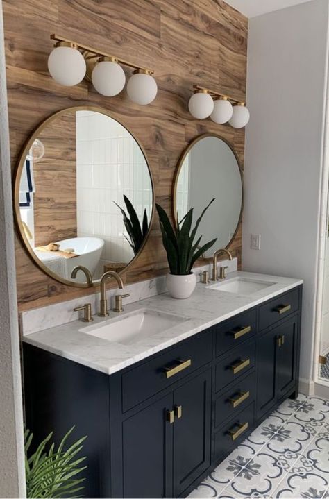 Beautiful Tile Bathroom, Bathroom Storage Hacks, Black And Gold Bathroom, Modern Luxury Bathroom, Packing Hacks, Bathroom Remodel Pictures, Bathroom Decor Luxury, Bathroom Remodel Tile, Small Bathroom Ideas On A Budget