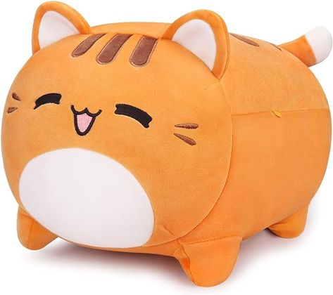 Auspicious beginning Orange Cat Stuffed Animal-16'' Orange Cat Plush, Kawaii Cat Plush Toy, Cat Plushie Soft Kawaii Stuffed Animal Pillow Doll for Kids' Birthdays Home Decoration  Giant Size Orange Cat Plush Family】MIddle-15.8 Inch:15.8"x9.2" x8", Large-19.8 Inch: 19.8"x8.7" x14". This kawaii cat stuffed animal plush body pillow with much larger size then ordinary size. They are bigger and plumper than you imagine, will bring you fully envelopment. The size of our orange cat plush toys are suitable for adults and children to grab and hug. Orange Cat Plush, Orange Cat Stuffed Animal, Plushie Pillow, Fat Orange Cat, Stuffed Animal Pillow, Pillow Doll, Cat Plushie, Cat Stuffed Animal, 16th Birthday Decorations