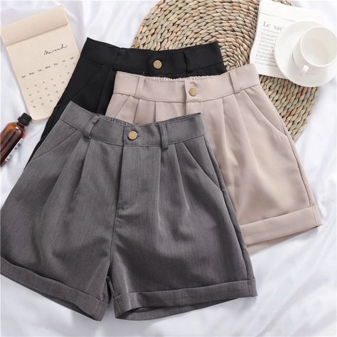 Mua Sắm, Accessories Jacket, High Waisted Shorts, Cotton Shorts, Eos, Short Outfits, Timeless Fashion, Korean Fashion, Casual Shorts