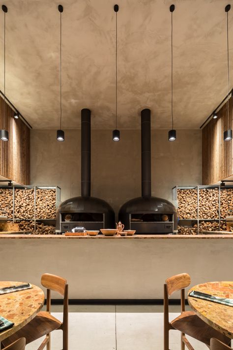 FRANCISCO NOGUEIRA – Zero Zero Rustic Pizza Restaurant Design, Restaurant Design Rustic, Villa Concept, Pizzeria Design, Pizza House, Pizza Sandwich, Pizza Bar, Pizza Design, Rustic Restaurant