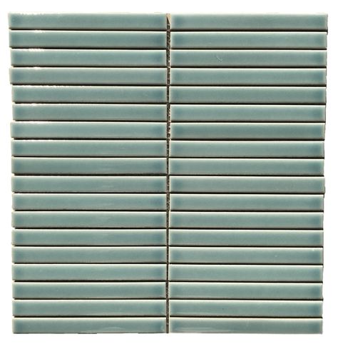 Suki Turquoise Gloss Finger Mosaic Item Code: TERCM130 Size: 15x145x10mm / 296x296x10mm #teranova #tiles #decor Bejmat Tiles, Traditional Tile Design, Turquoise Tile, Brick Look Tile, Dark Tile, Green Pesto, Tile Cladding, Interior Tiles, Tile Texture