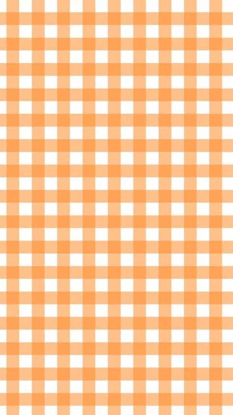 Orange Journal Ideas, Orange Checkered Wallpaper, Cute Orange Background, Orange Pattern Background, Orange Background Aesthetic, Orange Scrapbook, Orange Gingham, Pop Art Wallpaper, Orange Aesthetic