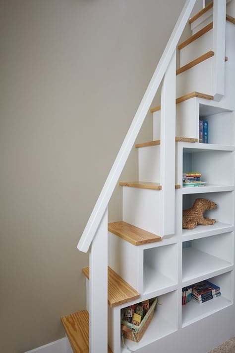 Small Space Staircase, Under Stairs Storage Ideas, Steep Stairs, Stairs Storage Ideas, Under Stair Storage, Under Stairs Storage, Under Stair, Loft Staircase, Small Staircase