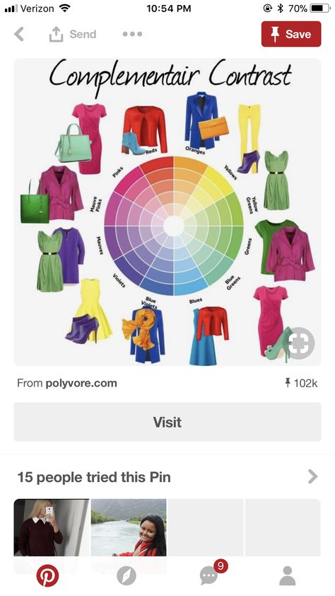 Color Wheel Clothes, Color Wheel For Clothes Outfits, Couleur Feng Shui, Color Matching Clothes, Color Wheel For Clothes, Wardrobe Color Guide, Mixing Paint Colors, Color Knowledge, Color Mixing Chart