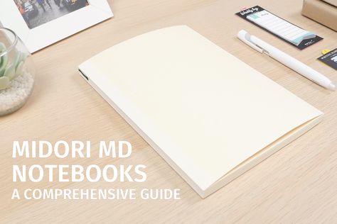 Midori MD Notebooks: A Comprehensive Guide Midori Md Notebook Cover Ideas, Midori Md Notebook, Md Notebook, Pocket Diary, Midori Notebook, Notebook Bag, Correction Tape, Blank Notebook, Watercolor Wash