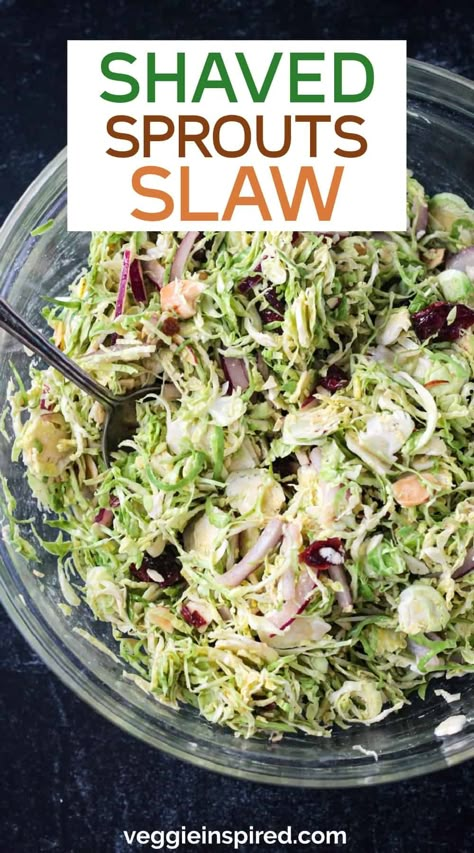 Shaved Brussel Sprout Salad Thanksgiving, Brussel Sprouts Slaw, Brussels Sprout Coleslaw, Brussels Sprout Salad Shredded, Brussel Sprout Slaw Recipes, Shaved Brussels Sprouts Salad, Sprouts Meals, Brussel Sprout Coleslaw, Brussel Slaw