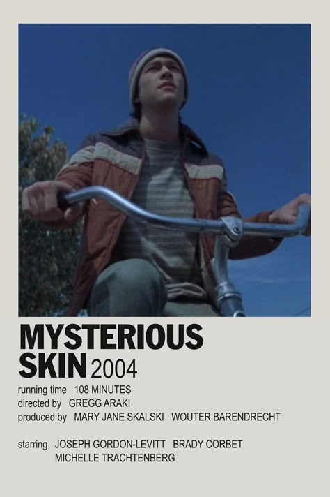 Mysterious Skins Poster, Mysterious Skin Movie Poster, Mysterious Skin Fanart, Mysterious Skin Poster, Movie Checklist, Mysterious Skin, Skin Poster, Shedding Tears, Tv Posters