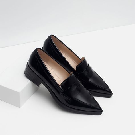 Zara Leather, Unisex Shoes, Shoes Woman, Zara Shoes, Pretty Shoes, Formal Shoes, Penny Loafers, Zara United States, Shoe Game