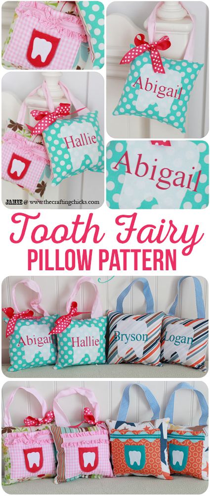 Tooth Fairy Pillow Pattern - Keep your the lost tooth safe and in an easy location for the Tooth Fairy to find.  via @craftingchicks Tooth Fairy Pillow Diy, Sewing Pillows Ideas, Tooth Fairy Pillow Pattern, Diy Tooth Fairy, Tooth Pillow, Diy Teething, Lost Tooth, Trendy Sewing Patterns, Sewing Courses