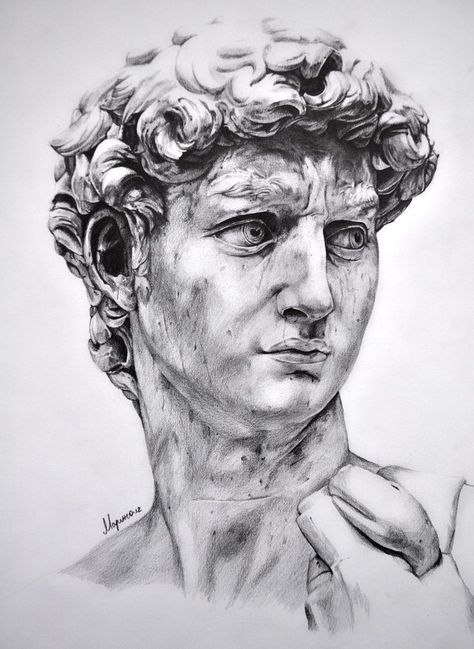 David Michelangelo Drawing, Drawing Faces, White Drawing, Arte Inspo, A Level Art, Greek Art, Trik Fotografi, Black And White Drawing, Anatomy Art