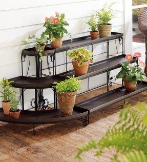 Embellished Steel Plant Stands. Straight plant stand $89.95 without Tiered Plant Stand Indoor, Plant Stand Outdoor, Indoor Plant Shelves, Outdoor Shelves, Diy Easter Basket, Iron Plant Stand, Garden Plant Stand, Plant Room Ideas, Corner Plant