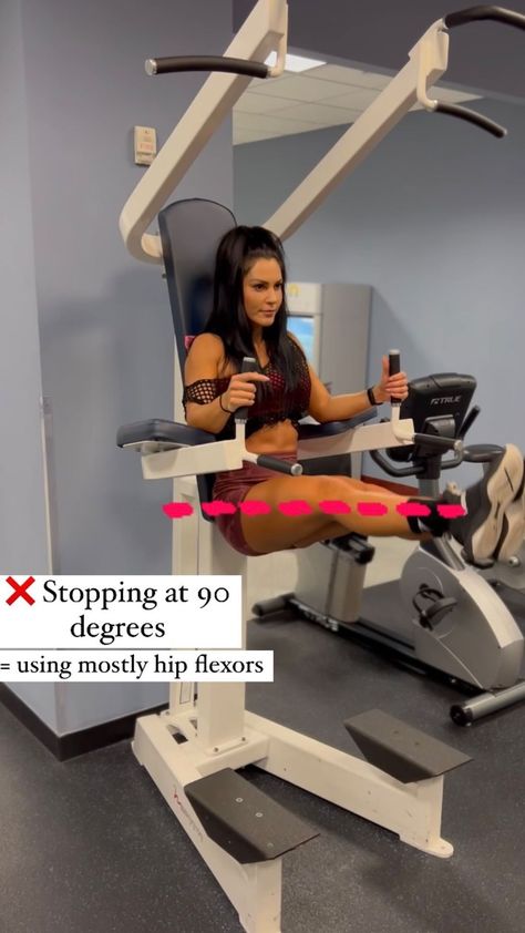 anita_herbert on Instagram: The BIGGEST hanging leg raise mistake for ABS 👀 are you guilty? ❌ Only lifting your legs till 90 degrees with minimal spinal flexion -… Ab And Core Workout, Anita Herbert, Hanging Leg Raises, Leg Raise, Leg Raises, Nutrition Health, 90 Degrees, Core Workout, Fitness Nutrition