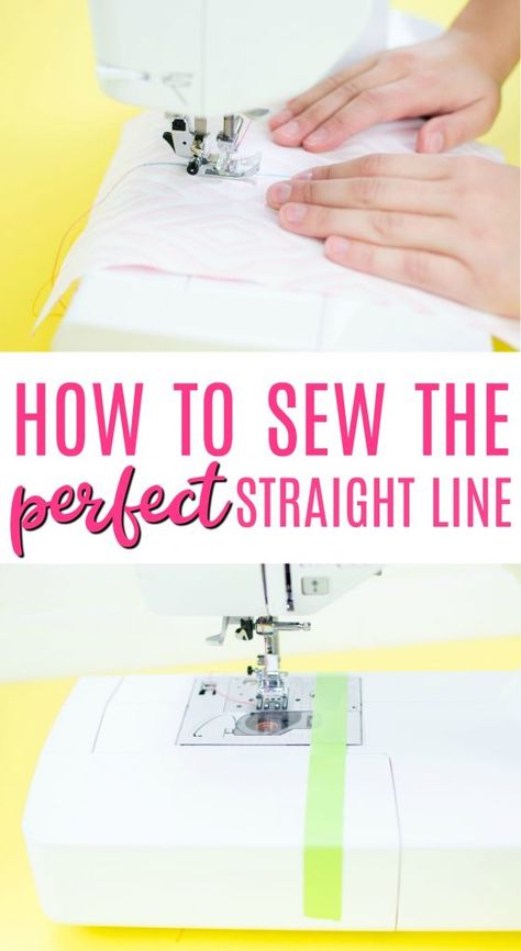 How To Sew A Straight Line Tips, How To Sew A Straight Line, How To Sew Straight Lines, Sewing Notes, Sewing Darts, Fat Quarter Projects, Sewing Machine Cover, Sew Ins, Beginner Sewing Projects Easy