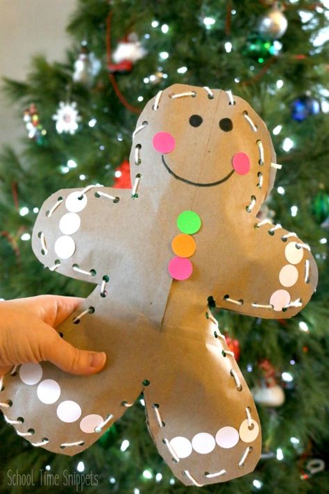 Make your own DIY Jumbo Stuffed Gingerbread Man this holiday season! This adorable gingerbread man craft is great for fine motor skills... who wouldn't want their very own giant gingerbread man?! Stuffed Gingerbread Man, Giant Gingerbread Man, Gingerbread Man Craft, Gingerbread Man Crafts, Gingerbread Man Activities, Gingerbread Activities, Gingerbread Crafts, Man Crafts, Christmas Kindergarten