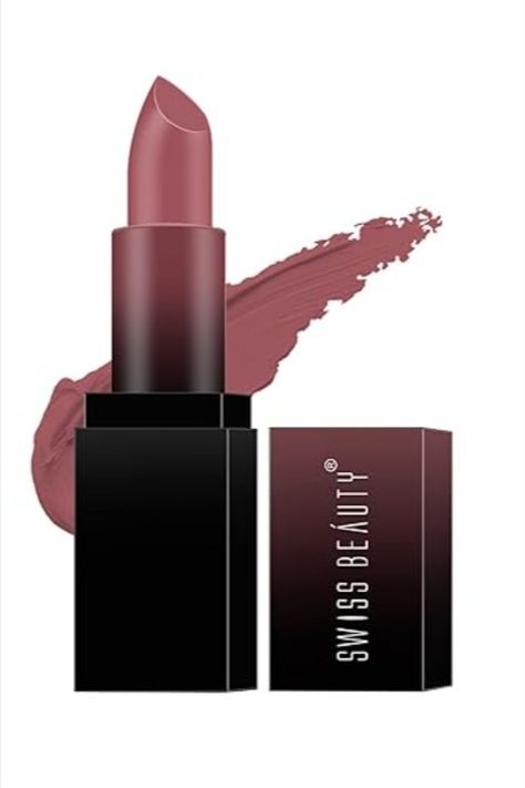 Swiss Beauty Hd Matte Pigmented Smudge Proof Lipstick | Creamy Matte Long Stay Lipstick | Mauve Blush, 3.5G| Swiss Beauty Lipstick, Lipstick Mauve, Long Stay Lipstick, Mauve Lipstick, Swiss Beauty, Smudge Proof Lipstick, Blush Lipstick, Mauve Blush, Best Lipsticks