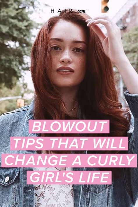 We firmly believe that every curly-haired woman should have the ability to complete a shiny blowout in the comfort of her own home. Even if you only break out the skill set on days when your blow dry stylist is double-booked, you’ll thank us! Blow Dried Curly Hair, Blowing Out Curly Hair, How To Do A Blowout On Curly Hair, How To Blow Dry Curly Hair Straight, How To Blowout Curly Hair, Blowout For Curly Hair, How To Blow Dry Curly Hair, Blow Dry Curly Hair Straight, Blowout On Curly Hair