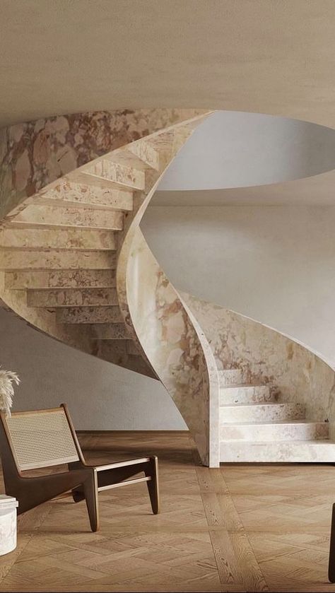 R A V E N & L A C K (@ravenandlack) • Instagram photos and videos Spiral Stairs Design, Mediterranean Interior, Neoclassical Interior, Spiral Stairs, Minimalist House Design, Spiral Staircase, World Of Interiors, Staircase Design, Stairs Design