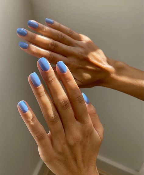 Nails Yellow, Casual Nails, Cute Gel Nails, Minimalist Nails, Dream Nails, Chic Nails, Blue Nails, Nail Manicure, Swag Nails