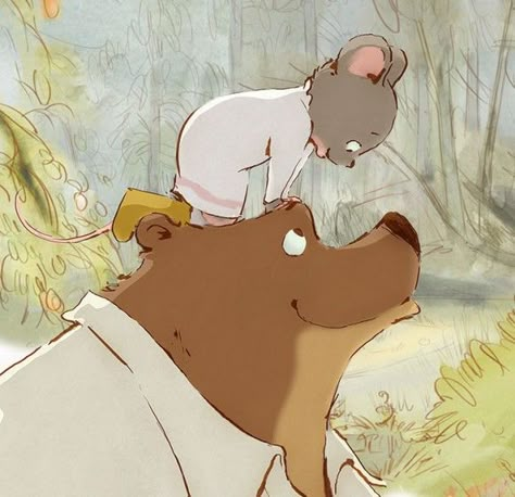 Ernest And Celestine Wallpaper, Ernest And Celestine Art, Ernest And Celestine, Arte Animal, Art And Illustration, Art Tutorials Drawing, Children's Book Illustration, Cute Illustration, Animated Movies