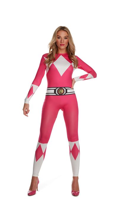 PRICES MAY VARY. Zipper closure Hand Wash Only OFFICIAL LICENSED COSTUME: Pink Womens Power Ranger Morphsuit costume, one of the best superhero costumes in the world taken to a new level. Once a Ranger Always a Ranger! Contains one Pink Power Rangers Morphsuit with double ended zipper. SIZES THAT FIT: This Morphsuit is size Large - Size 12+ (Chest-38”, Waist-41”, Hips-44”) BUY YOUR PINK WOMENS POWER RANGERS MORPHSUIT COSTUME IN CONFIDENCE: With our no-quibble returns policy and by using Amazon t Power Ranger Halloween Costumes Women, Pink Ranger Costume, Wrestling Costumes Women, Power Ranger Costume Women, Power Rangers Disfraz, Super Hero Costumes For Women, Women Superhero Costumes, Pink Power Ranger Costume, Power Rangers Outfits