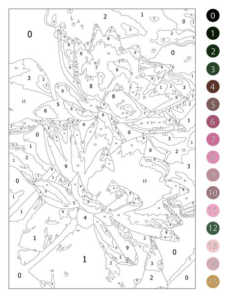 Printable Color By Number For Adults, Free Paint By Number Printable, Paint By Numbers For Adults, Color By Number Printable Free Adult, Color By Number Flowers, Colour By Numbers For Adults, Color By Number Printable Free Difficult, Adult Color By Number Free Printables, Coloring Pages With Numbers