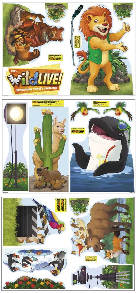 WildLIVE! Theme Cutouts | RBP VBS 2024 Wild Life Vbs Decoration, Wildlive Vbs, Vbs 2024, Vbs Ideas, Vbs Crafts, Error Page, 404 Error, Sunday School, Bookstore