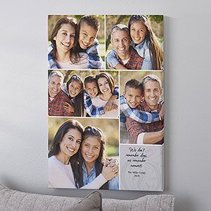 Personalized Canvas Art - Our Memories Photo Montage - Small Canvas Collage Ideas, Photo Collage Ideas, Collage Gifts, Wedding Photo Collage, Personalized Canvas Art, Memories Photo, Photo Collage Canvas, Meaningful Artwork, Collage Canvas