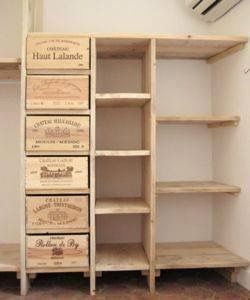 Crate Drawers, Wine Crate Shelf, Wooden Wine Crates, Wine Crates, Closet Idea, Closet Redo, Crate Shelves, Wine Boxes, Wine Crate