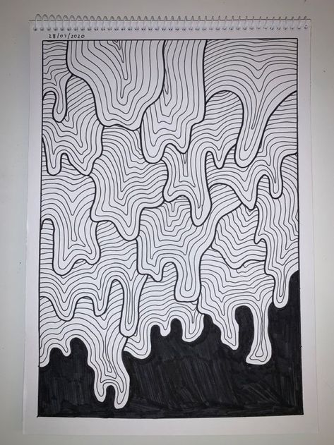 Abstract Things To Draw, Marker Line Art, Pattern Doodles Simple, Zaxrafa Art, Abstract Doodle Ideas, Abstract Doodles Simple, Abstract Drawings Doodles, Doodling Ideas Patterns, Line Doodles Simple