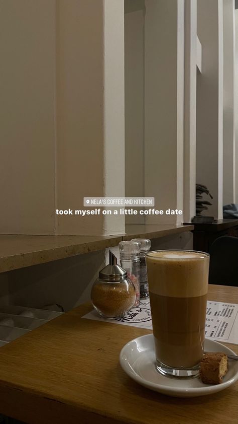 Coffee, Latte macchiato, dark colors, dark filter, sitting in cafe and drinking coffee, self care, coffee date Hi Story Instagram, Coffee Shop Ig Captions, Self Coffee Date Captions, Date With Myself Instagram Story, Coffee To Go Instagram Story, Coffee Shop Stories Instagram, Caption For Coffee Shop, Insta Photo Ideas Coffee, Done For The Day Insta Story