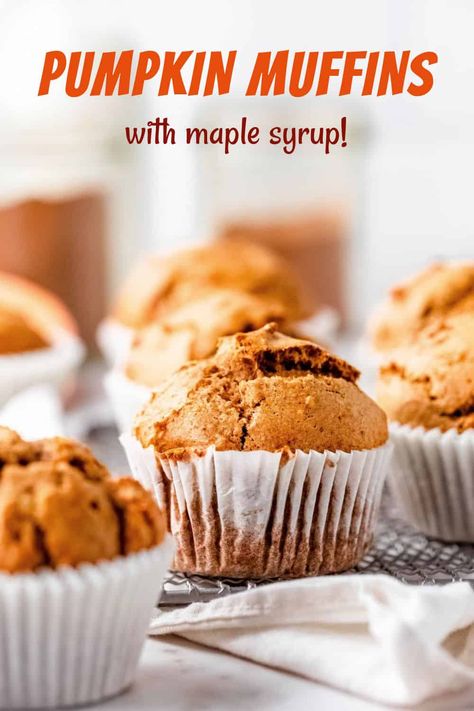 Muffins With Maple Syrup, Breakfast Waffle Recipes, Maple Muffins, Honey Muffins, Pumpkin Squares, Maple Syrup Recipes, Pumpkin Syrup, Frozen Pumpkin, Pumpkin Muffin Recipes