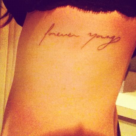 I want a forever young tattoo but I want it to say may you stay forever young. Like the bob dylan song. Forever Young Tattoo, Fearless Tattoo, Forever Tattoo, Tattoo Font, Tattoo Aftercare, Classy Tattoos, Elegant Tattoos, Got Your Back, Simplistic Tattoos