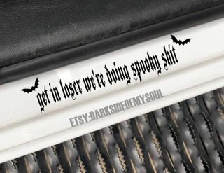 DarksideOfMySoul - Etsy Vehicle Decals Vinyls, Goth Decals, Goth Car, Stationary Craft, Car Things, But Did You Die, Car Deco, Get In Loser, Cool Car Accessories